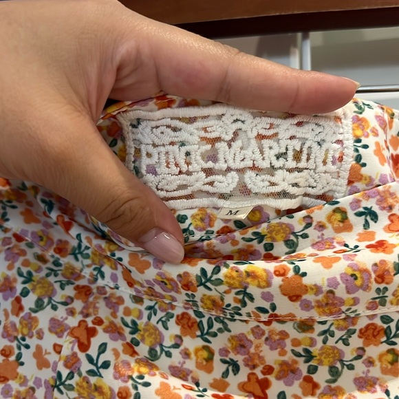 Pink Martini floral satin skirt - Picture 2 of 2